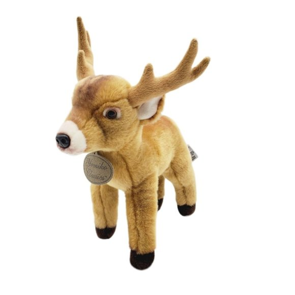 RUSS BERRIE Yomiko Classics Plush Deer‎ 12" Reindeer Antlers Christmas Stuffed
